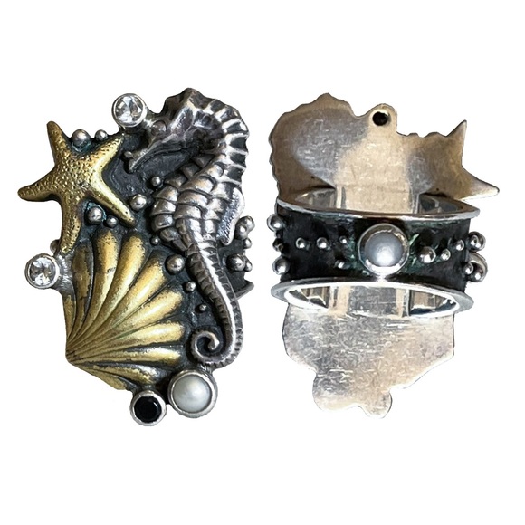 Echo of the Dreamer Hippocampus Seahorse Ring - Picture 2 of 4
